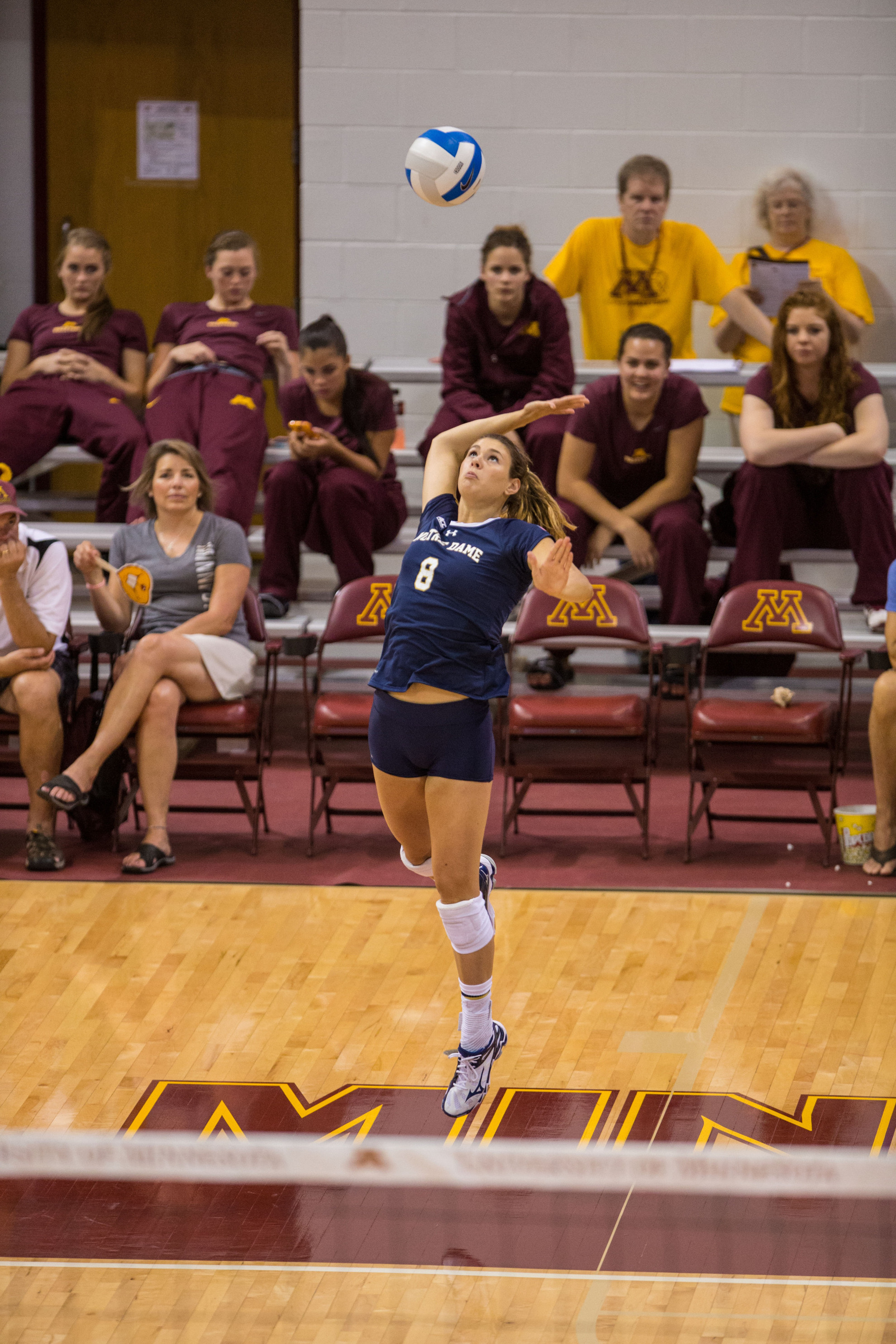 Irish Set For Purdue Active Ankle Challenge Freshman setter Maddie Dilfer