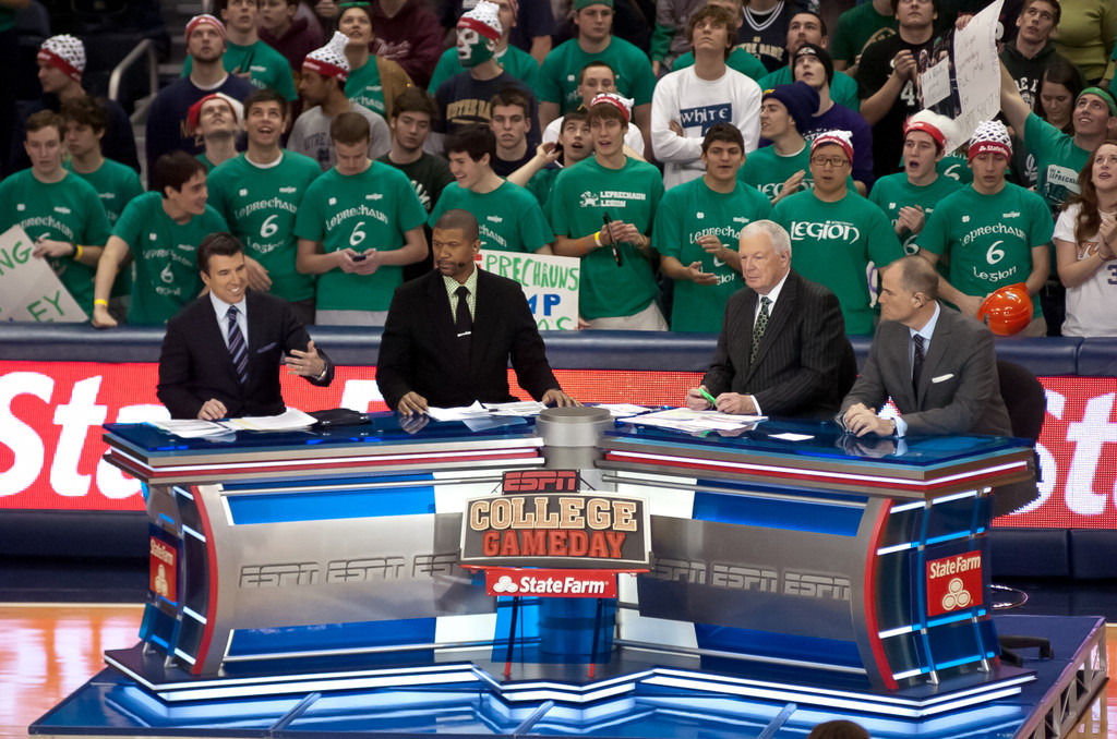 ESPN College GameDay visits Notre Dame Men's Basketball vs Louisville on 02-09-2013
