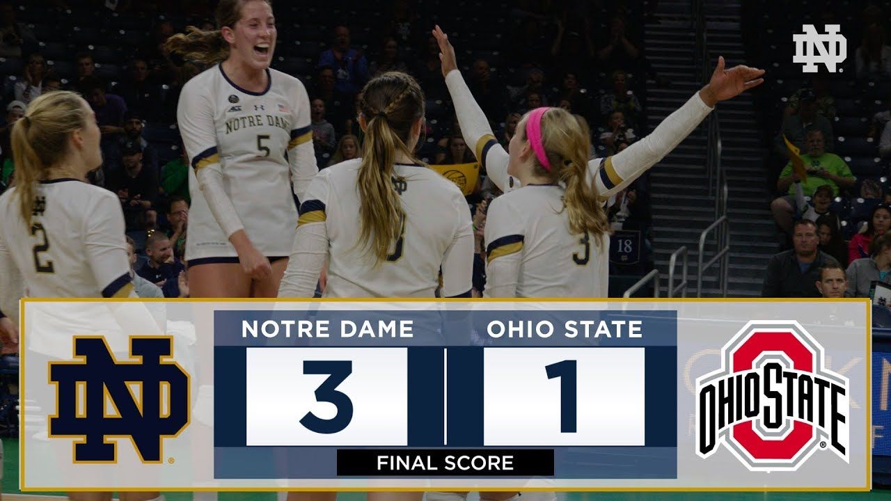 Notre Dame Volleyball Highlights vs. Ohio State