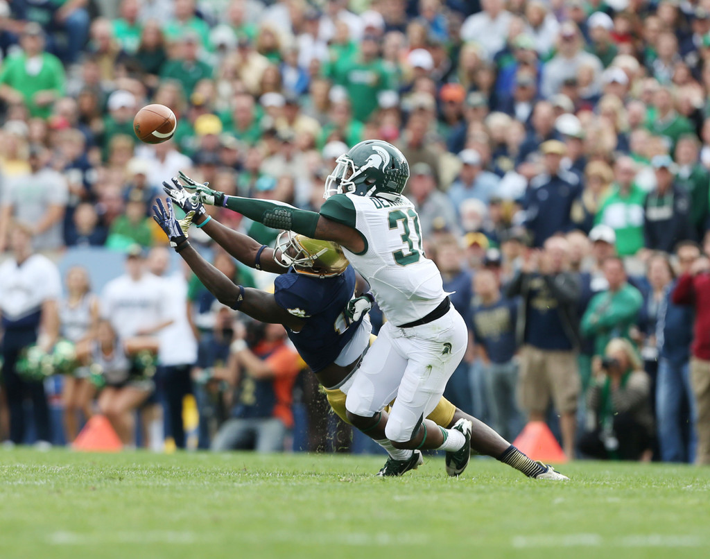 No. 22 Notre Dame vs. Michigan State (USATSI)