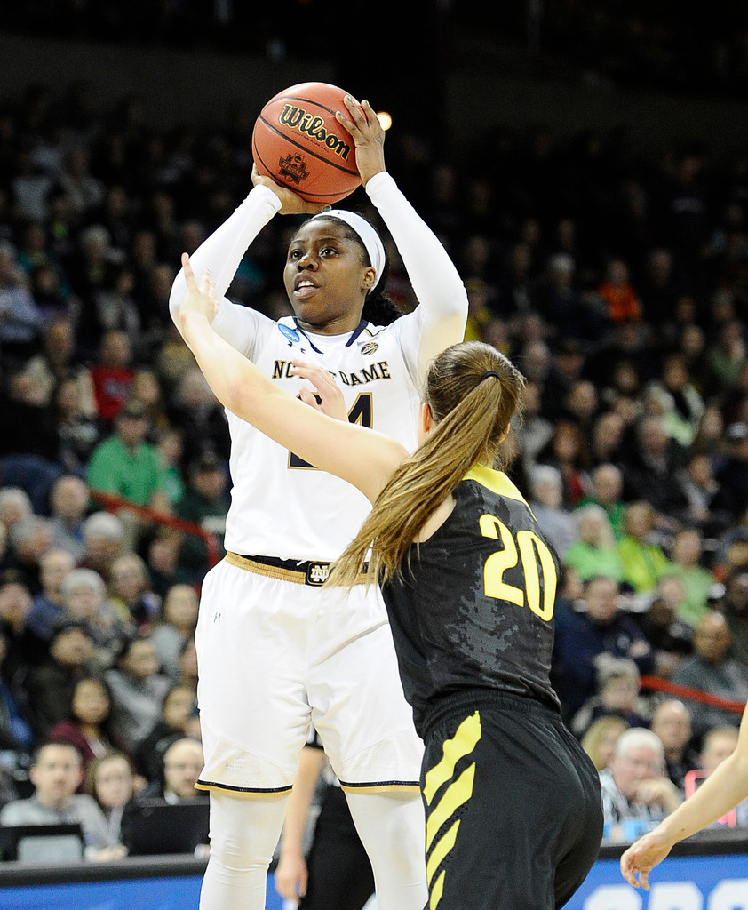 NCAA Elite Eight: ND WBB vs. Oregon (USATSI)