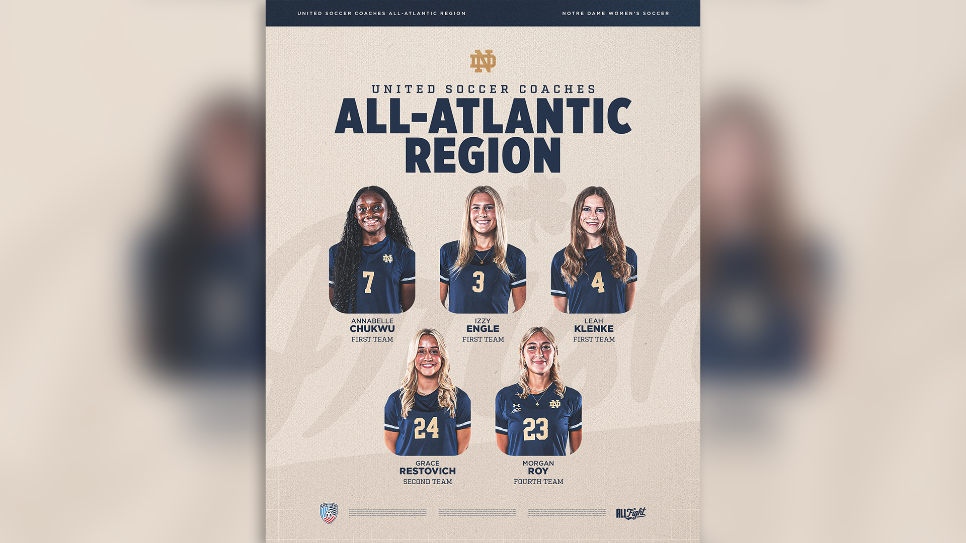 Irish Finish With Five All-Atlantic Region Honorees Irish Finish With Five All-Atlantic Region Honorees