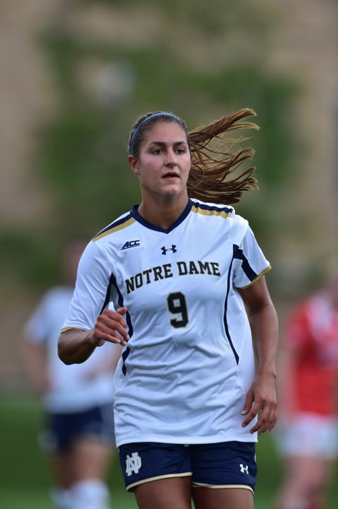 Senior forward Lauren Bohaboy was named co-ACC Women's Soccer Player of the Week after scoring both Notre Dame goals last weekend