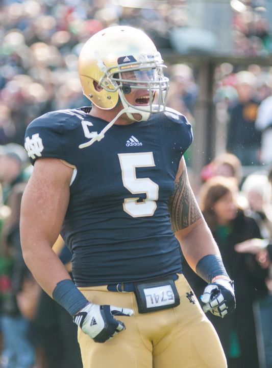 Senior linebacker Manti Te'o is a 2012 Capital One Academic All-District V First Team selection and a prime candidate for Academic All-America honors in addition to his success in leading Notre Dame to the top of the latest Bowl Championship Series standings.