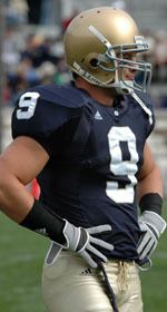 Senior safety Tom Zbikowski talked about the added leadership skills shown by fellow defensive captain Maurice Crum Jr. during the 2007 season.