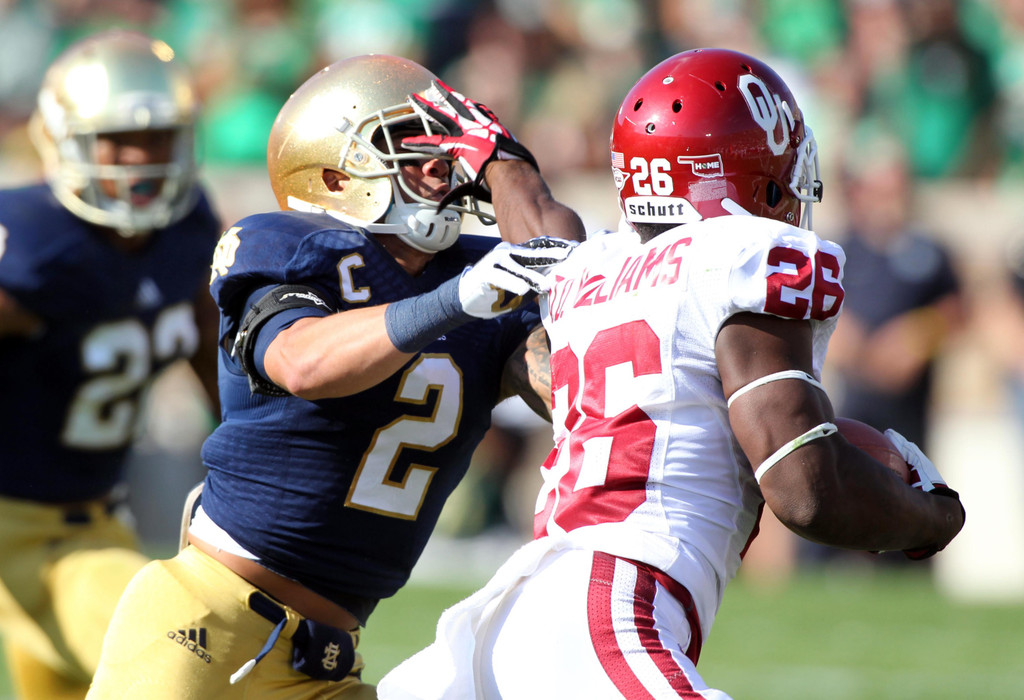 No. 22 Notre Dame vs. No. 14/12 Oklahoma (USATSI)