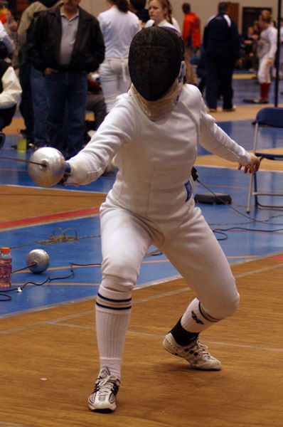 Kim Montoya earned a bronze medal in epee at the 2008 Penn State Open.