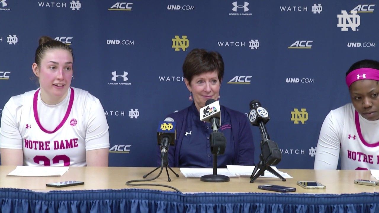 @ndwbb | Post-Game Press Conference vs. Florida State (2019)