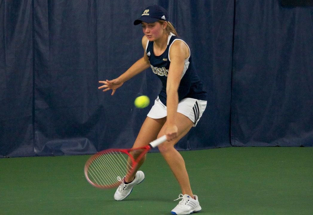 Mary Closs scored Notre Dame's lone singles point over Stanford with a 6-2, 7-5 win over Krista Hardebeck.