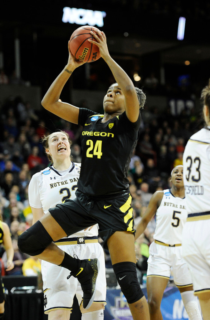 NCAA Elite Eight: ND WBB vs. Oregon (USATSI)