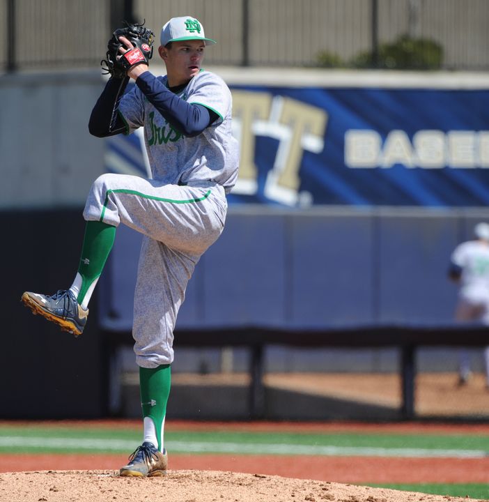Freshman RHP and starter Brandon Bielak is one of six talented rookie arms for the Notre Dame baseball team.