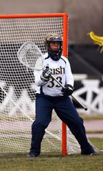 Sophomore goalkeeper Erin Goodman stopped 14 shots to help the Irish to a 9-7 win over Yale.