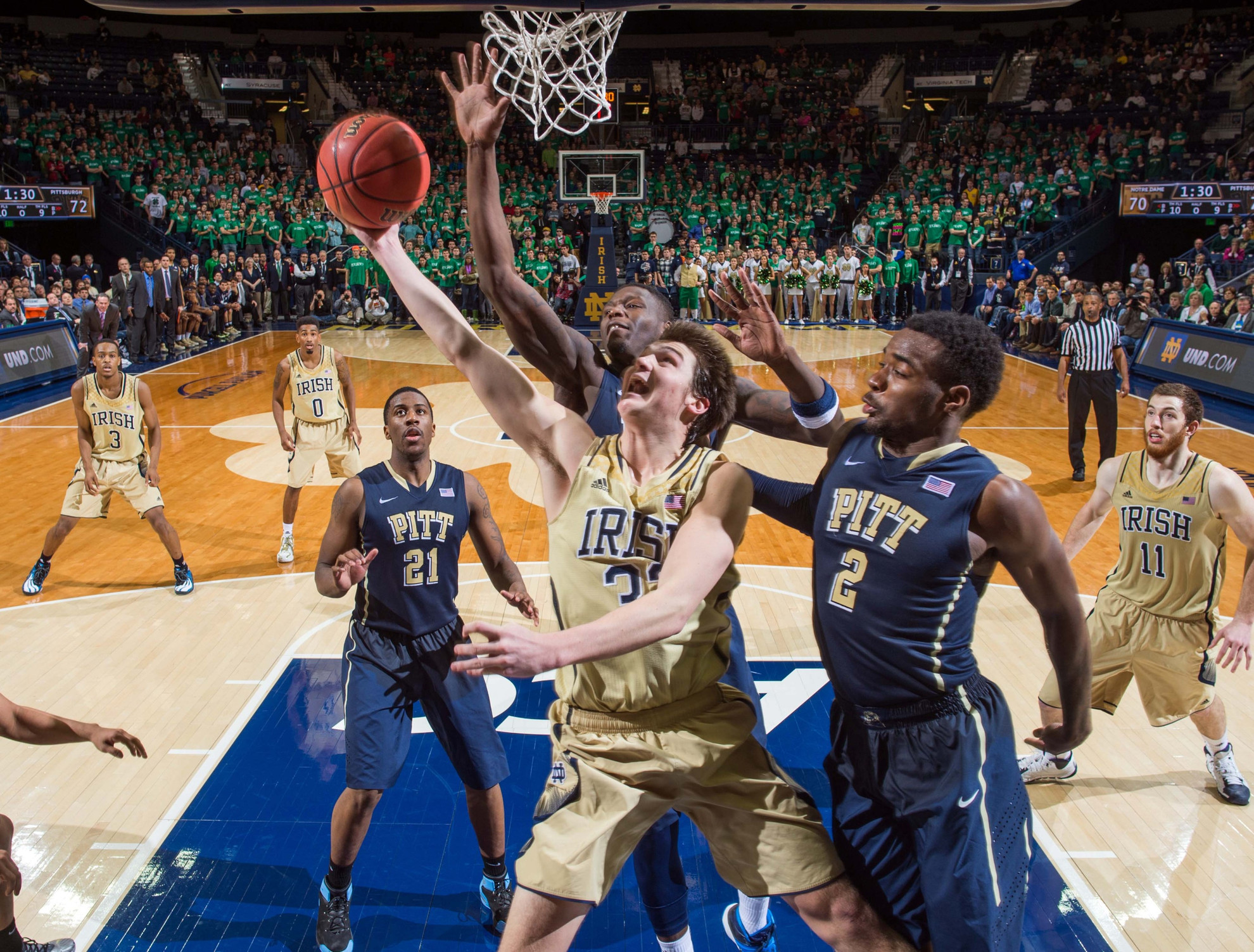 Irish Wrap Up Regular Season Monday At #19/21 North Carolina Freshman guard Steve Vasturia scored a career-high 15 points and pulled down a career-best six rebounds on Saturday against Pittsburgh.