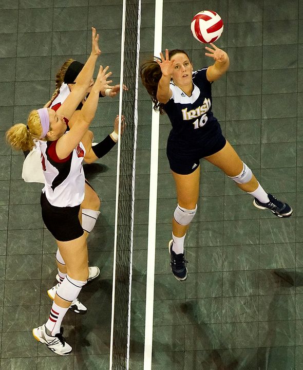 Senior Sammie Brown totaled five kills, 12 digs, two assists and two blocks Friday night against Bowling Green.