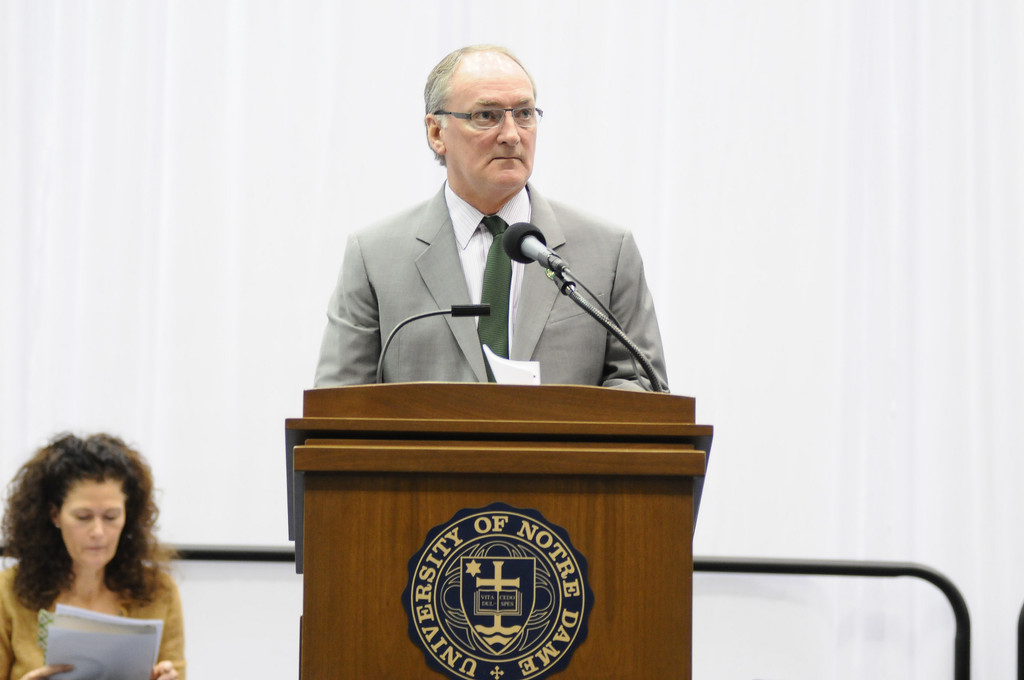 Notre Dame Fencing Dedication 10-20-2012