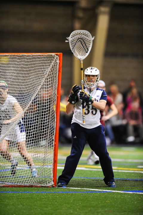 Anyone can play at any time at Notre Dame. Liz O'Sullivan has already logged 83:34 in the Irish net through six games.