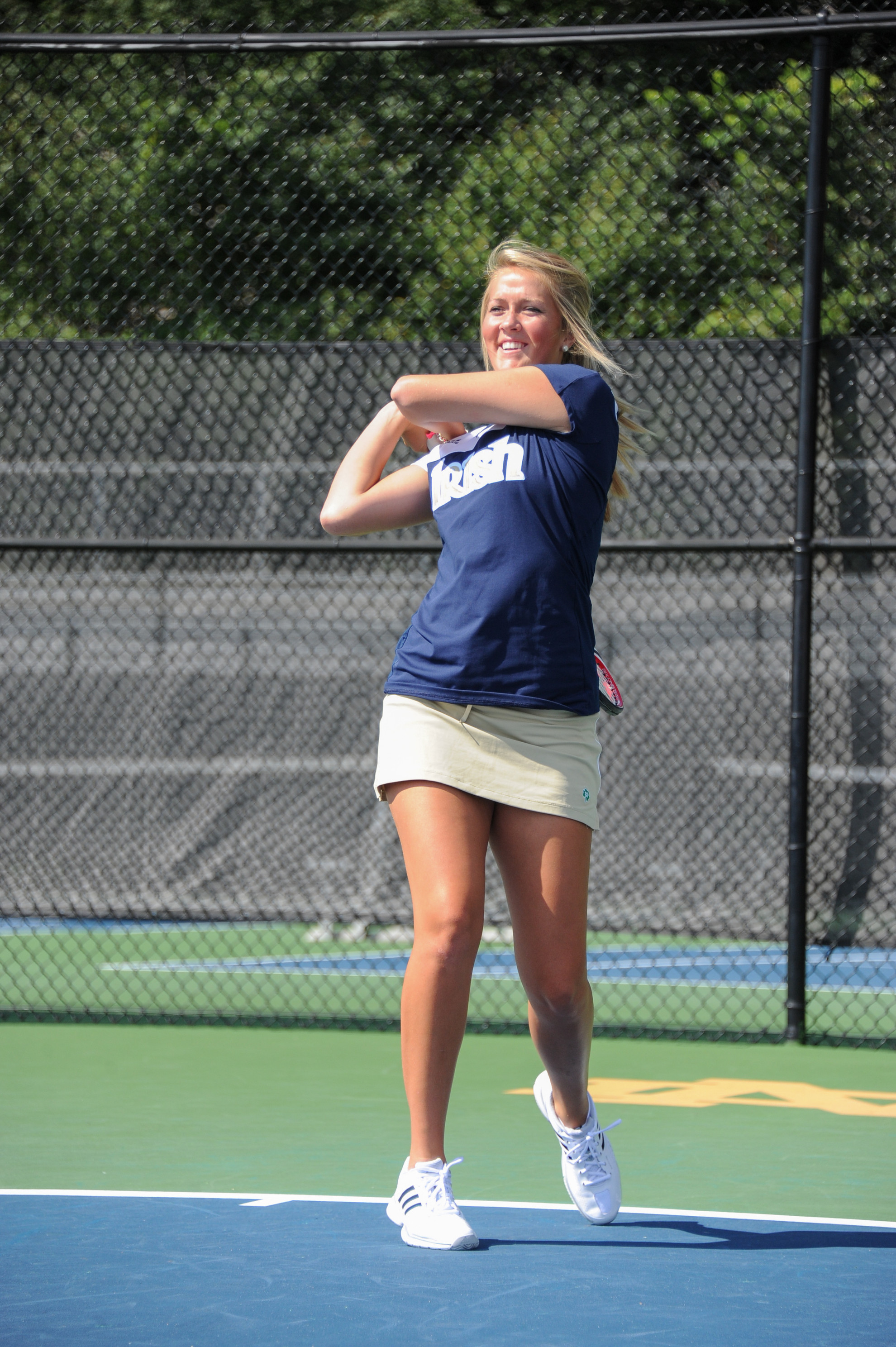 No. 18 Irish Entertain Western Michigan Thursday Sophomore Katherine White