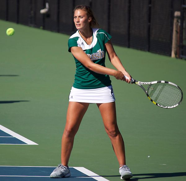 JoHanna Manningham posted a straight-set victory on Saturday, one of nine Irish wins on the day.