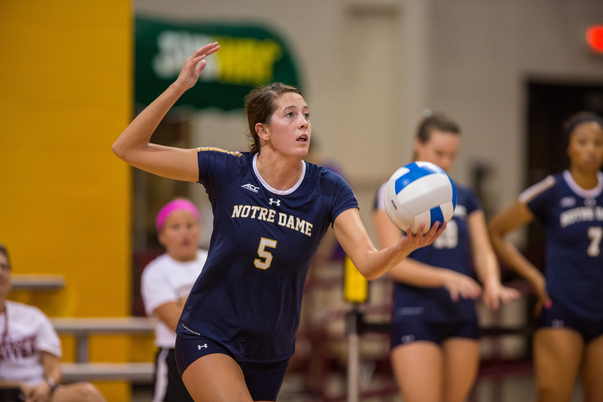 Volleyball Defeats Northeastern, 3-1, For First Win Of 2014 Freshman Sydney Kuhn tied for a team high with 12 kills, while adding five digs and a service ace, in a 3-1 win over Northeastern Saturday morning.