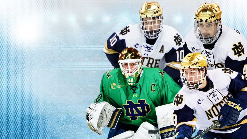 Notre Dame Hockey on X: Our commemorative uniforms to honor 50