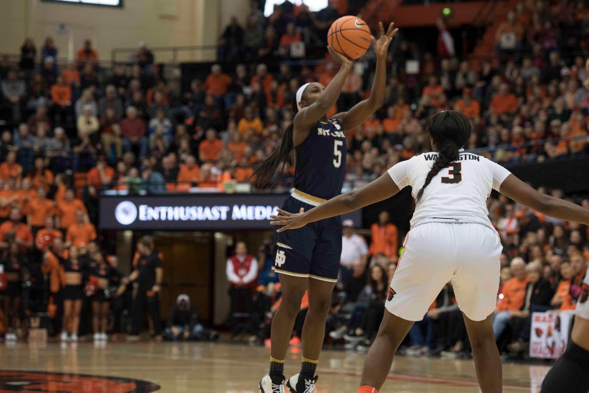 No. 6/5 Notre Dame Outlasts No. 18/17 Oregon State, 72-67 No. 6/5 Notre Dame Outlasts No. 18/17 Oregon State, 72-67