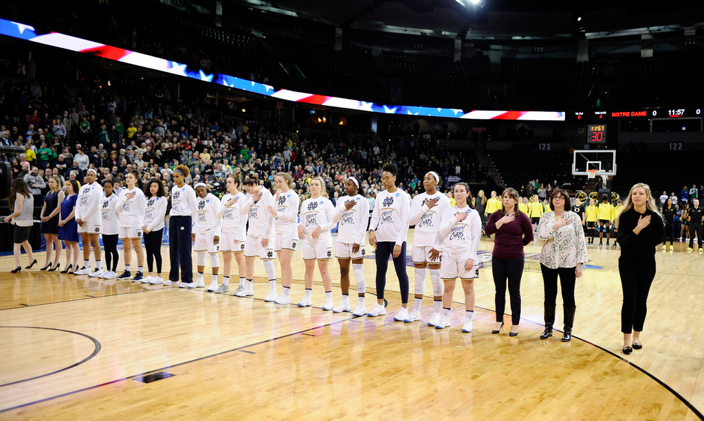 NCAA Elite Eight: ND WBB vs. Oregon (USATSI)