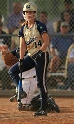 Beth Northway homered for Notre Dame in game one of Sunday's doubleheader at USF.