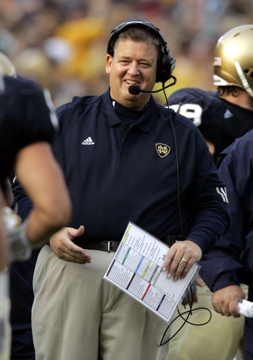 Charlie Weis had an immediate impact on college athletics in his first season at Notre Dame in 2005.