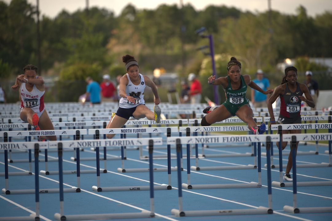 Kaila Barber will compete in three different events (100 and 400 hurdles, 4x400 relay) at this week's NCAA Outdoor Championships