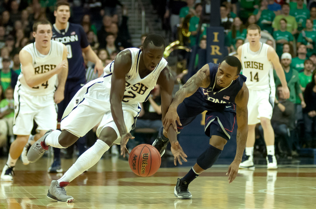 Notre Dame Men's Basketball vs UCONN 01-12-2012