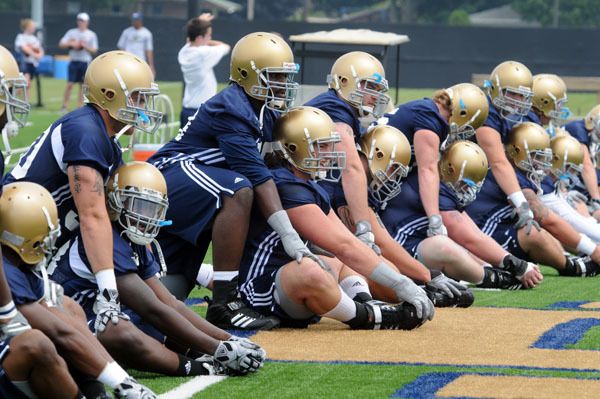 Irish continue pre-season practice with their first two-a-day Thursday, August 13th.