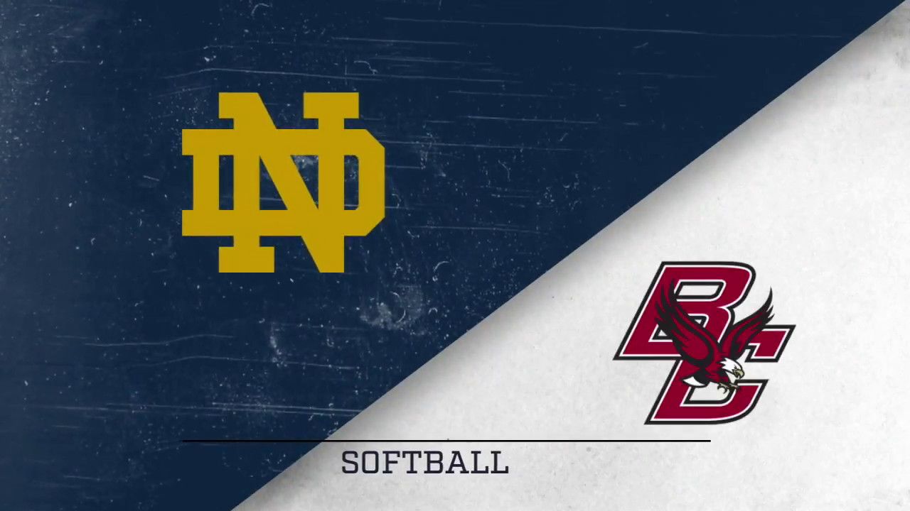 Highlights - Notre Dame Softball vs. Boston College Game 1