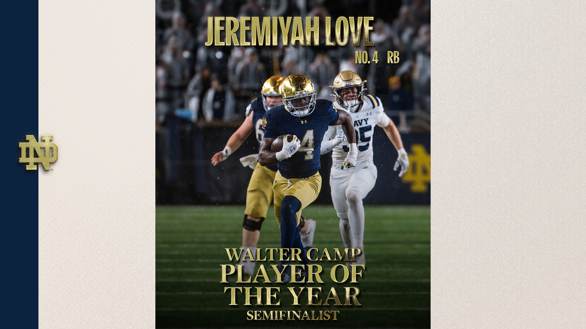 Love Named Semifinalist for Walter Camp Player of the Year Love Named Semifinalist for Walter Camp Player of the Year
