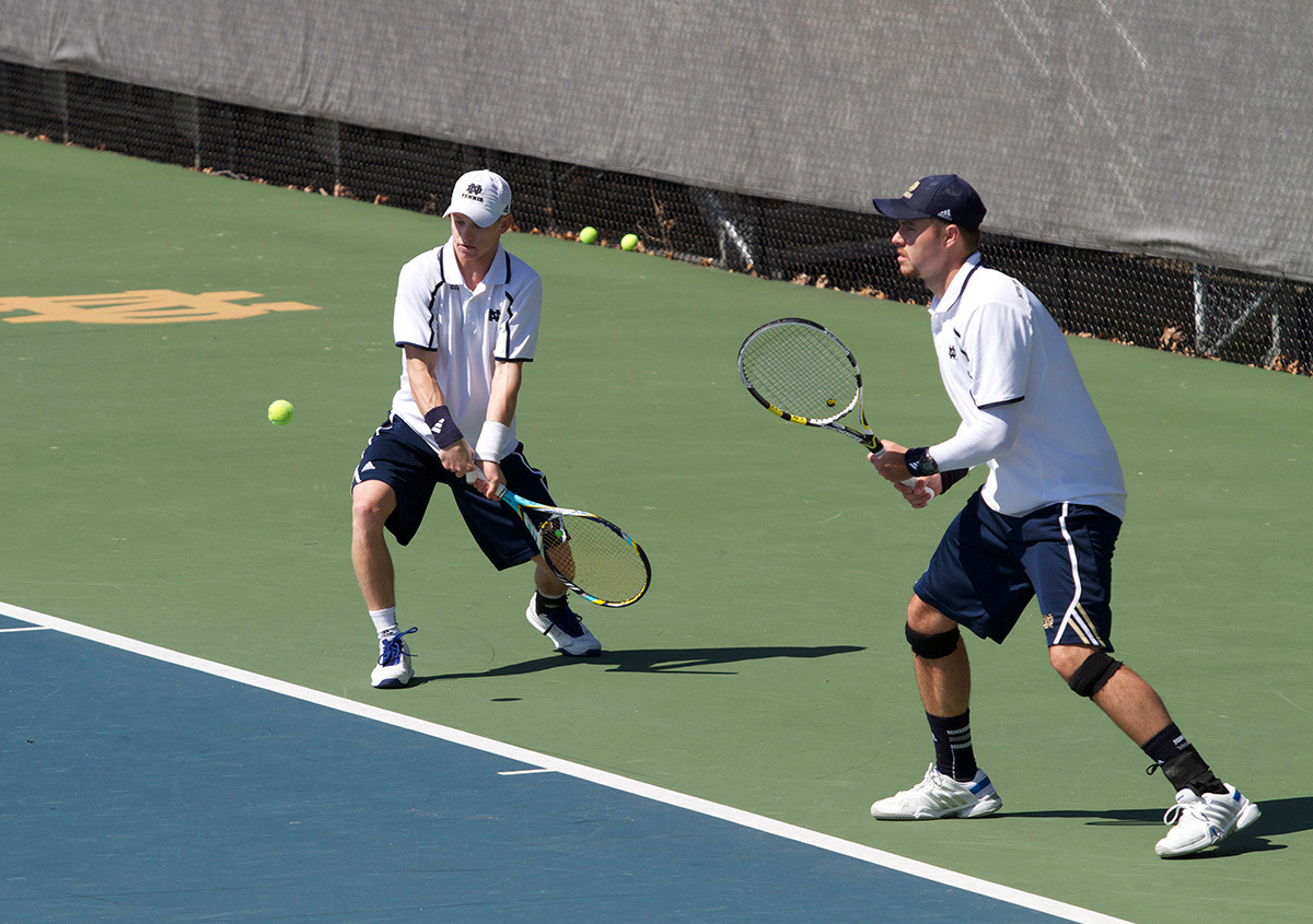 Notre Dame Sweeps Miami To Open Last Home Weekend Freshman Josh Hagar