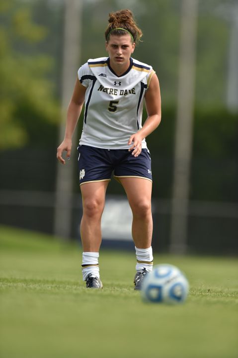 Junior midfielder/tri-captain Cari Roccaro scored her first goal of the season in the 84th minute, but #4/5 Virginia scored with 20 seconds left to pull out a 2-1 win over #14/10 Notre Dame on Sunday afternoon at Alumni Stadium.