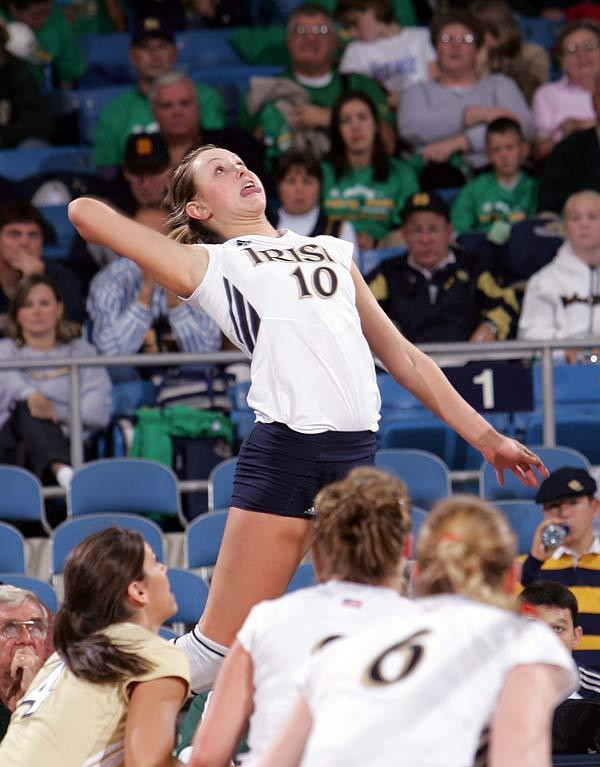 Stasiuk, Big Blocking Lead #9 Irish To Road Win Against Illinois State Adrianna Stasiuk had a career-high 20 kills to go with 16 digs and four blocks.