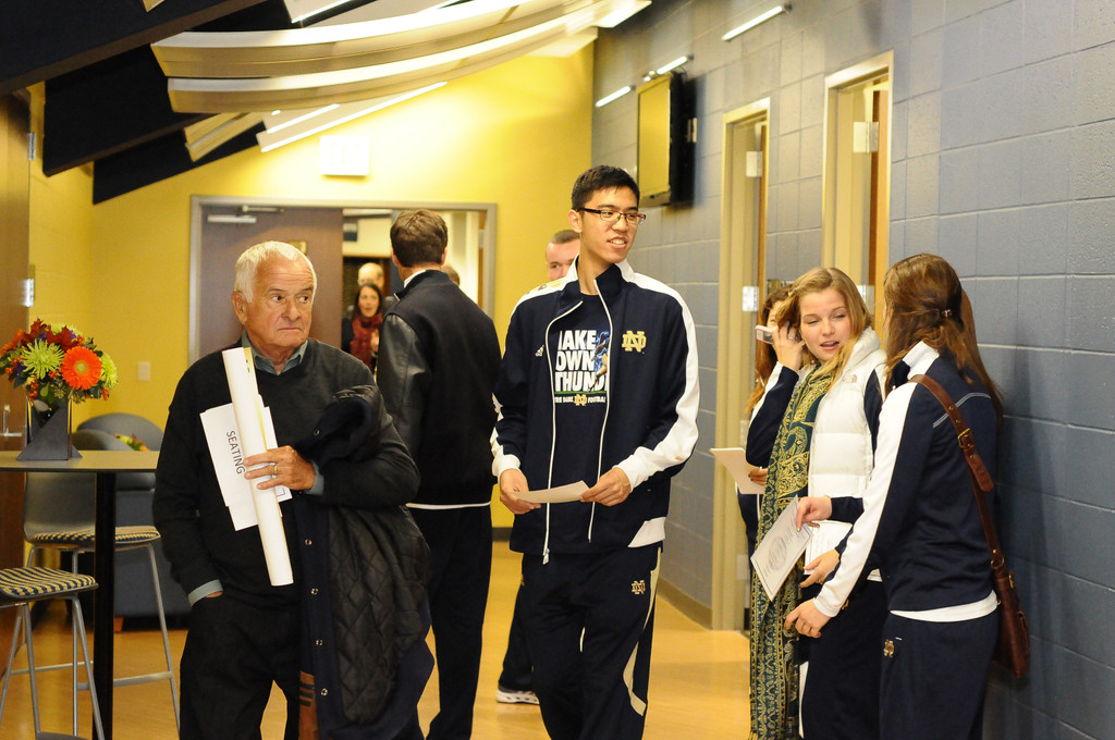 Notre Dame Fencing Dedication 10-20-2012