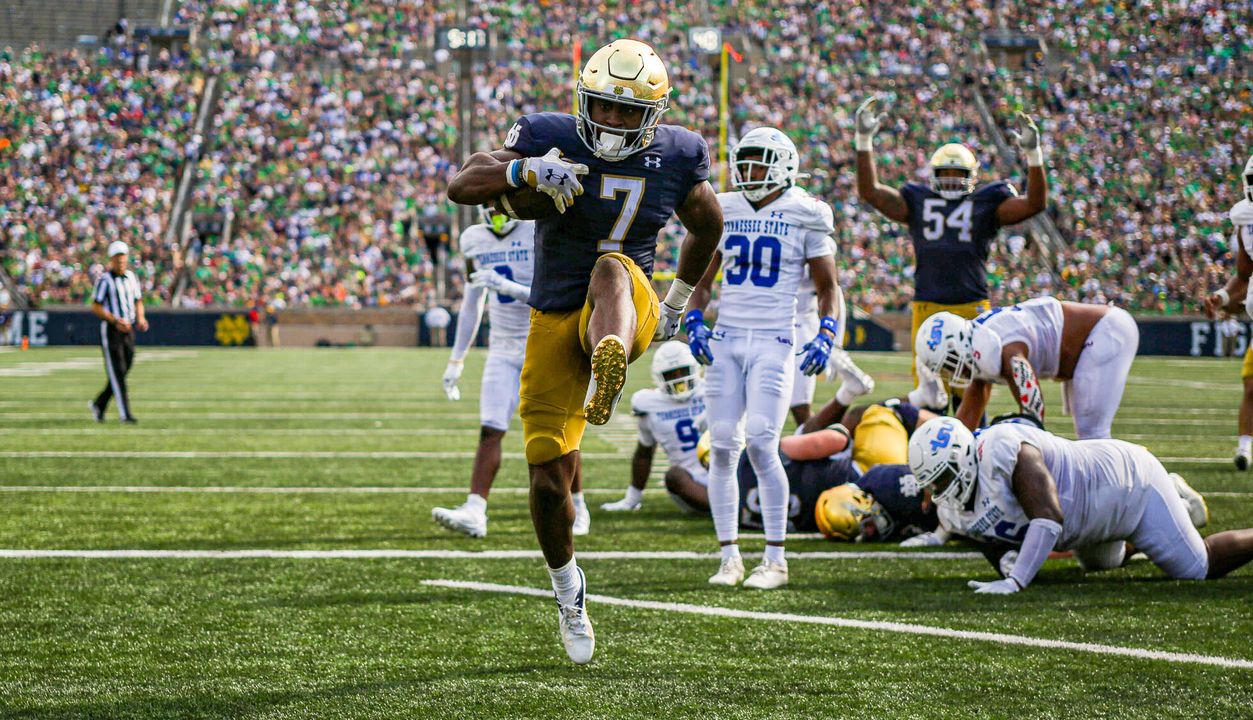 Irish Offense And Defense Handle Tennessee State Notre Dame Fighting