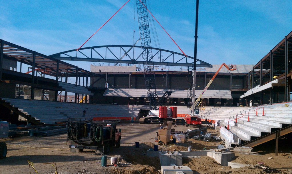 Construction Update on Compton Family Ice Arena - November 10, 2010