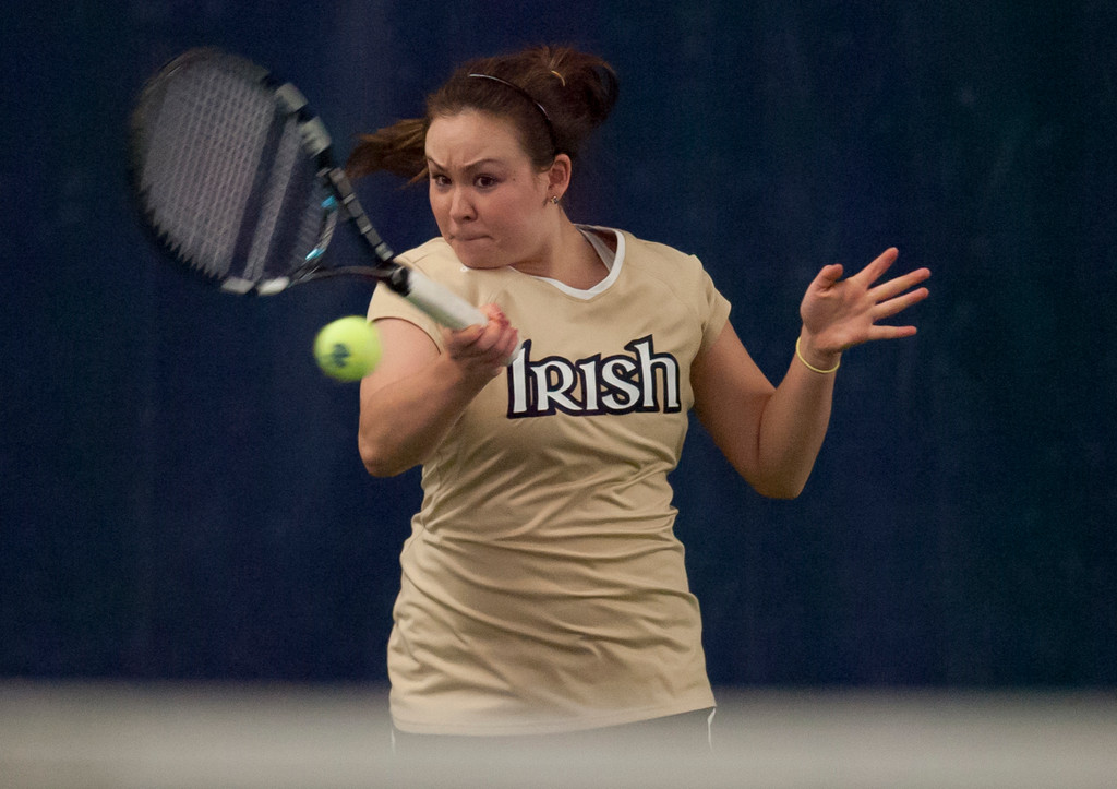 Notre Dame Women's Tennis vs Purdue 02-15-2013