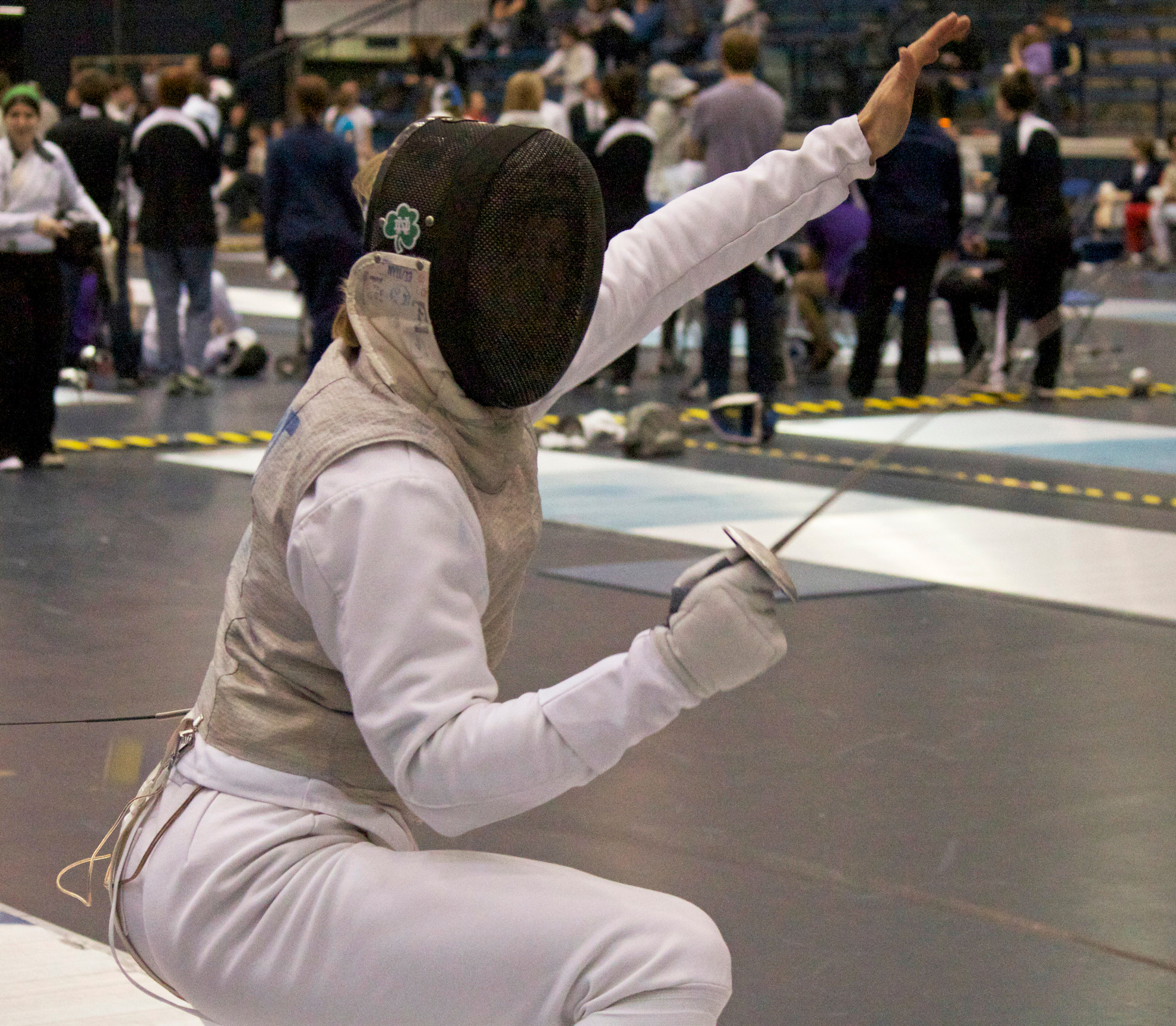 Irish Host NCAA Midwest Regional At Castellan Family Fencing Center This Weekend men's foil captain Ariel DeSmet is one of four former NCAA combatants for the Irish men's team competing Saturday.