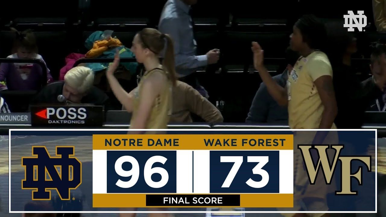 Highlights | @ndwbb at Wake Forest (2017)