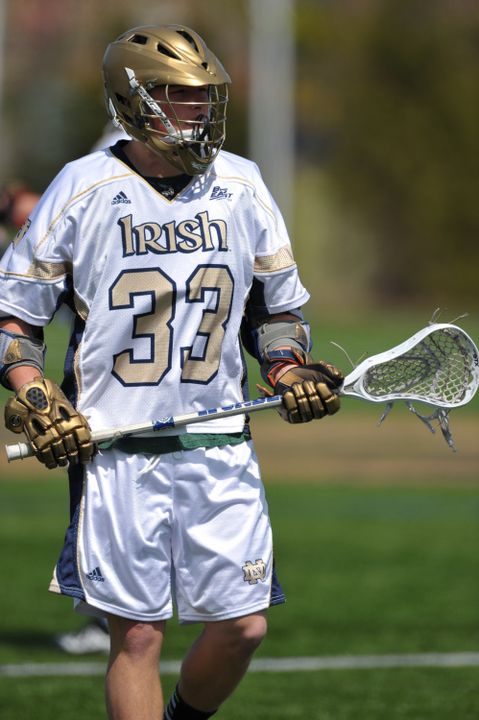 Senior attackman Ryan Mix is one of five Californians on Notre Dame's roster.