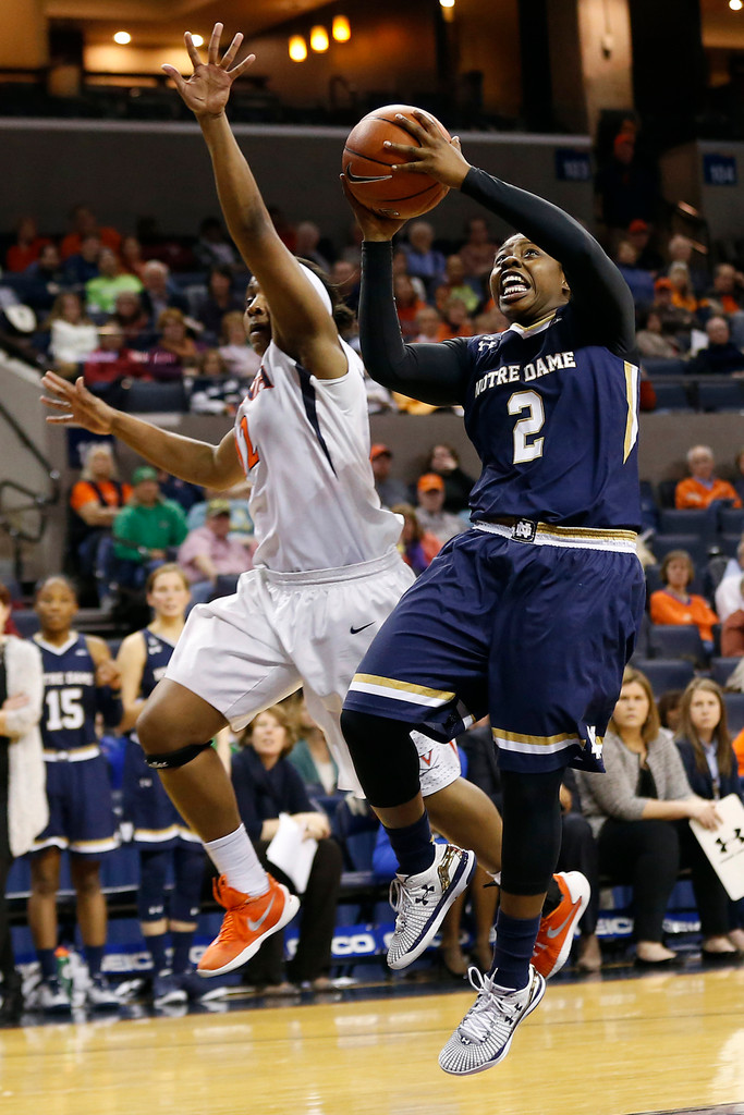 No. 3 Notre Dame 74, Virginia 46