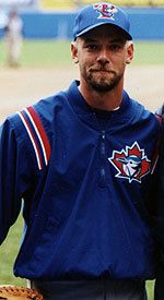 Former Notre Dame lefthander Chris Michalak - whose pro baseball career includes stints with three Major League teams (among them the Toronto Blue Jays, pictured) - has been a member of the USA starting rotation at the 2005 Baseball World Cup.