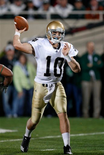 Dayne Crist Named To 2011 Allstate AFCA Good Works Team Notre Dame Michigan St Football
