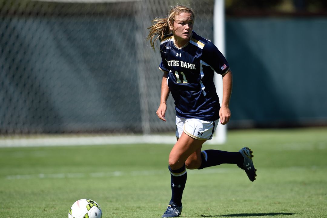 Sammy Scofield was recognized as the 2014 Notre Dame women's soccer most valuable player at the program's end of the year banquet last weekend