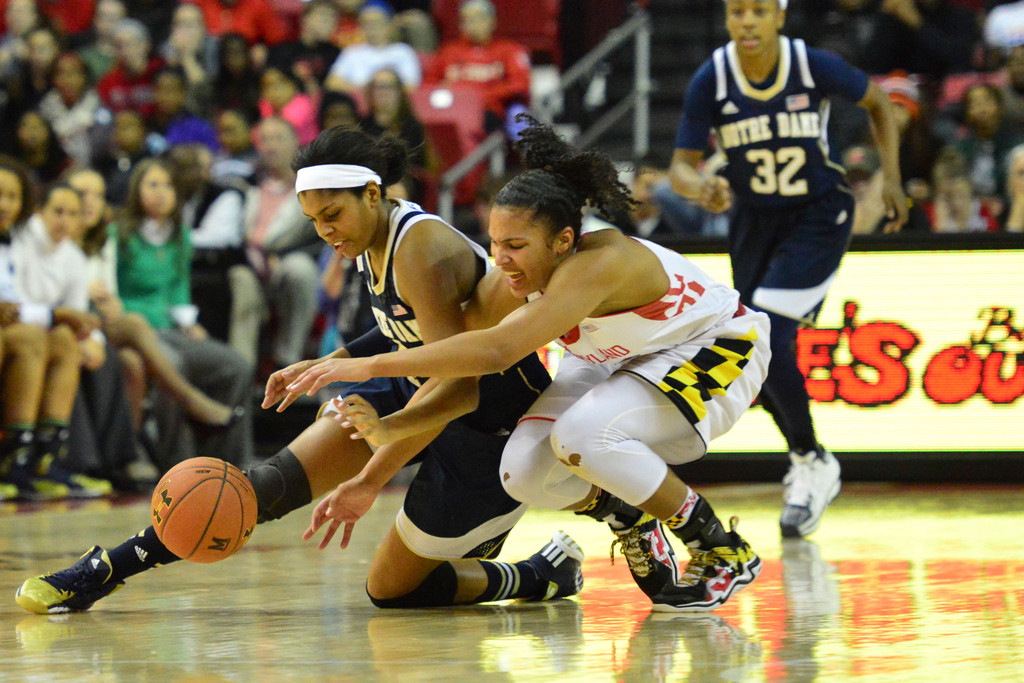 No. 2 Notre Dame at No. 8 Maryland
