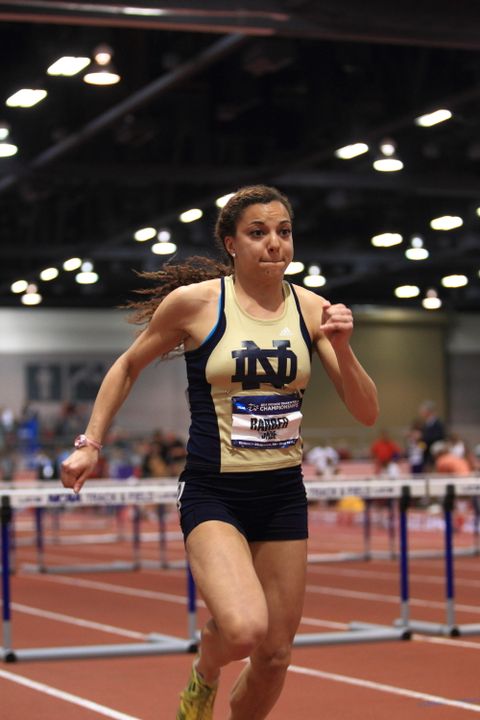 Jade Barber leads the Irish women's track and field squad, which hopes to continue its rise as a member of the ACC.
