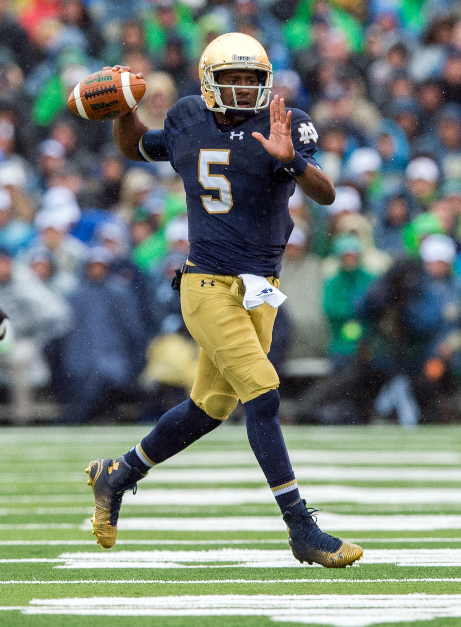 IRISH EXTRA: Poise in Two-Minute Offense Key to Irish Success Senior QB Everett Golson.